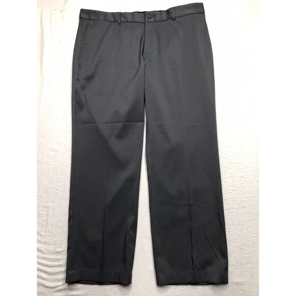 NIKE Golf Pants Men 35x28 (35/30 tag) Gray Standard Dri Fit Chino Performance - Picture 1 of 14